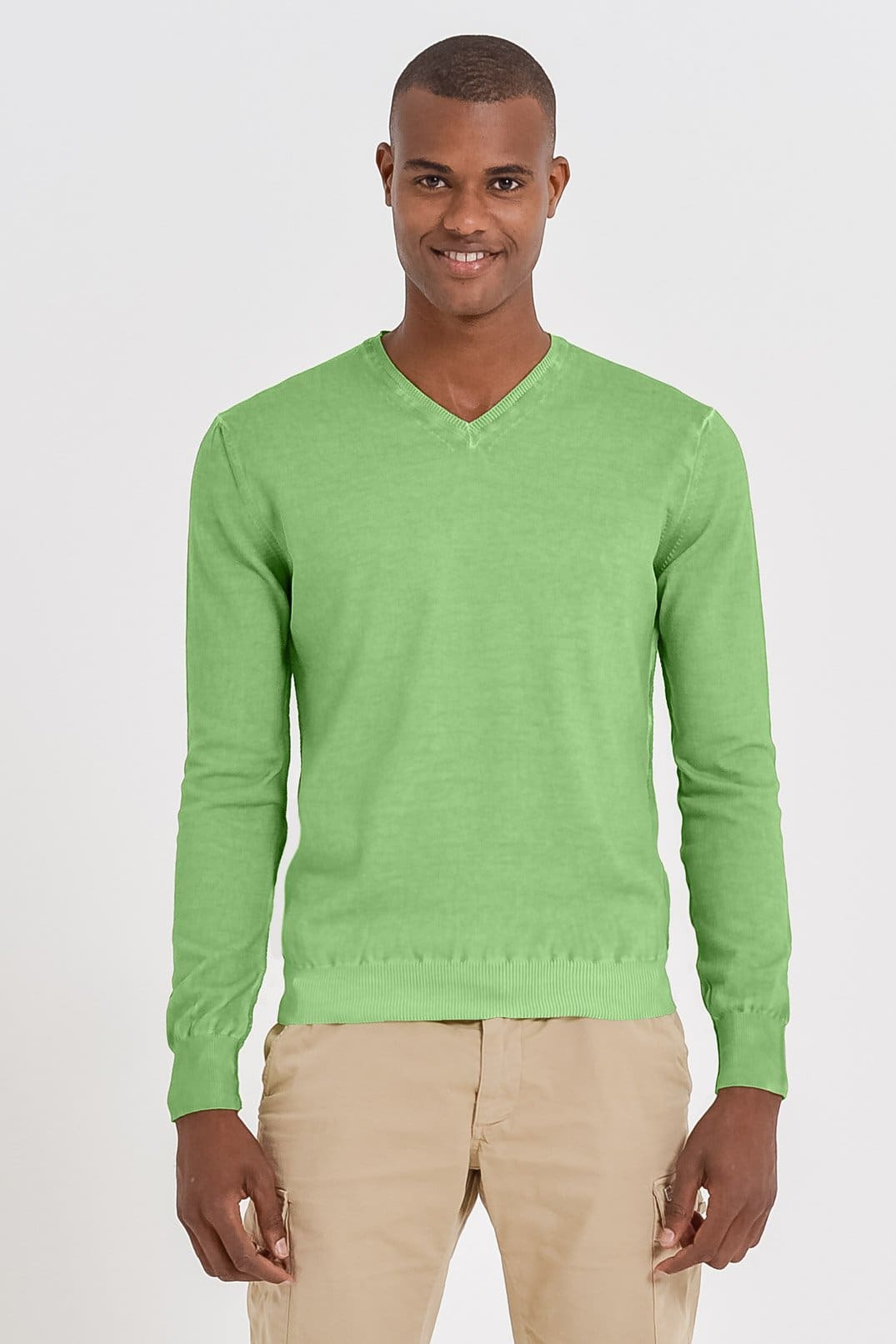 V-Neck Cotton Sweater - Edera - Sweaters