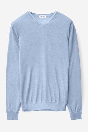 V-Neck Cotton Sweater - Fiji - Sweaters
