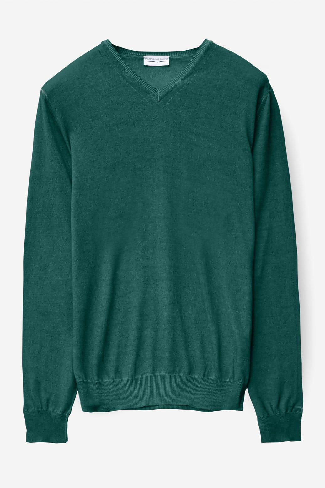 V-Neck Cotton Sweater - Lagoon - Sweaters