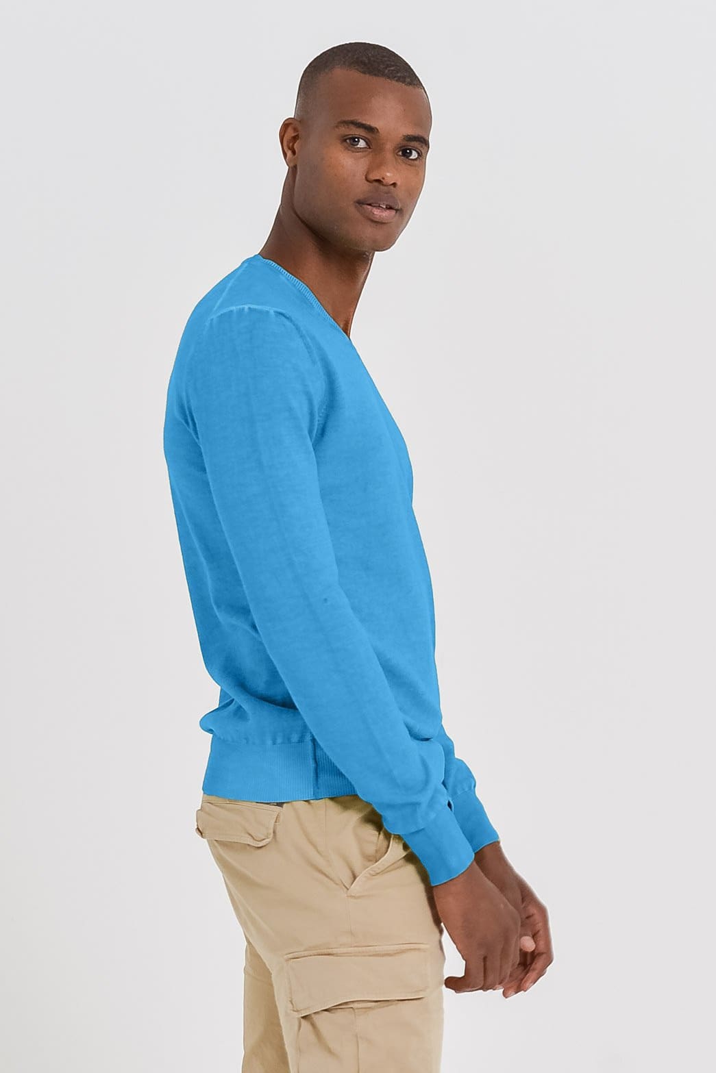 V-Neck Cotton Sweater - Lavezzi - Sweaters