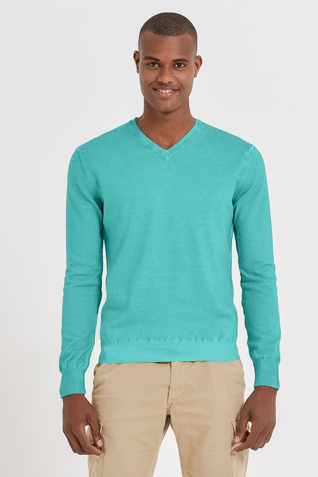 V-Neck Cotton Sweater - Paraggi - Sweaters