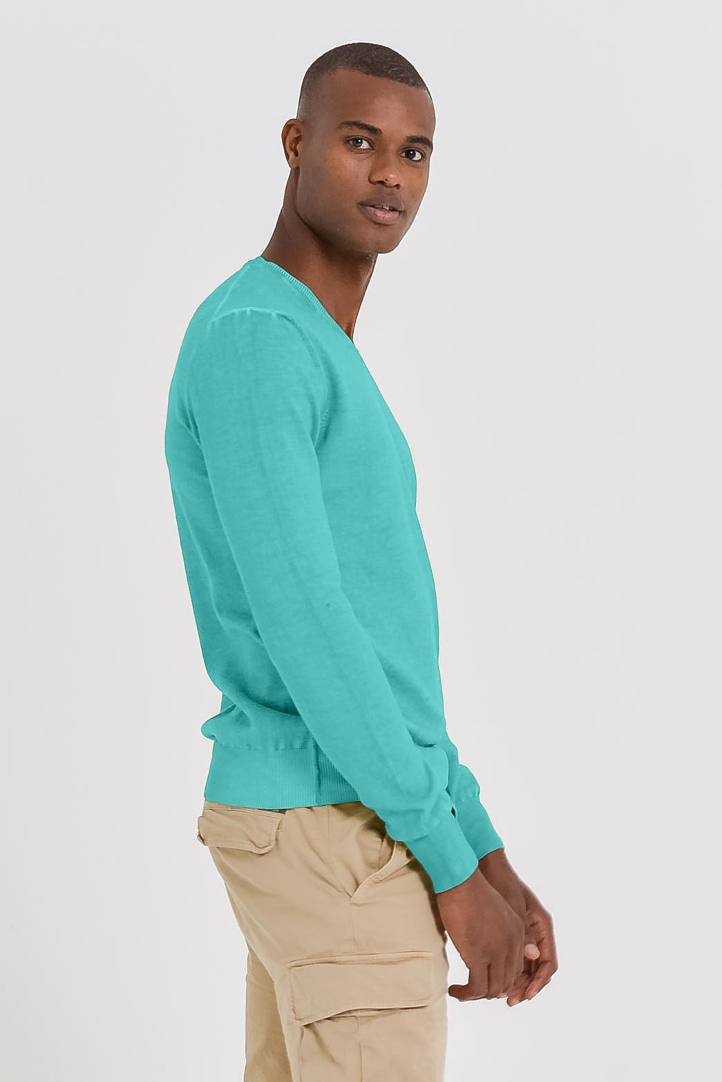 V-Neck Cotton Sweater - Paraggi - Sweaters