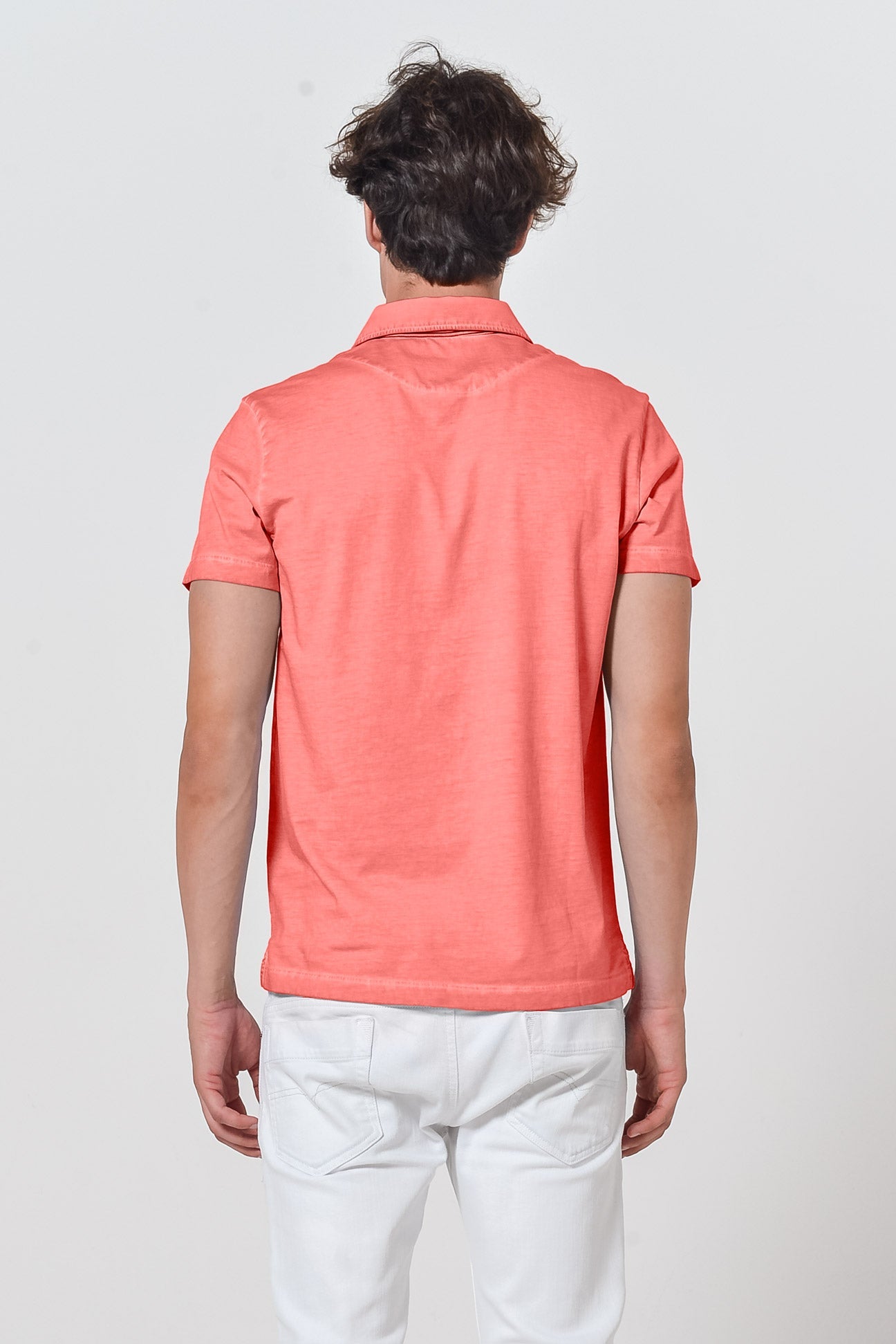 Nordic Polo Shirt - Hibiscus - Polos