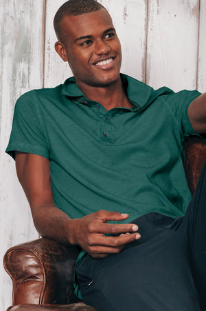Nordic Polo Shirt - Lagoon - Polos