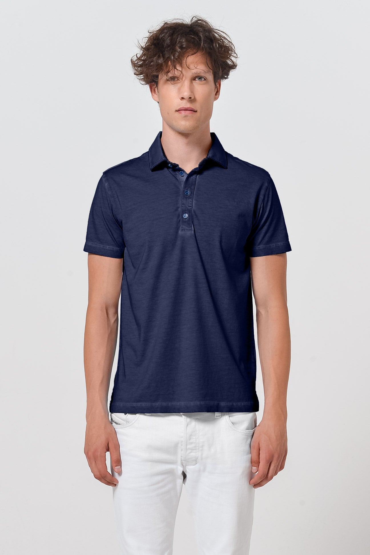 Nordic Polo Shirt - Navy - Polos