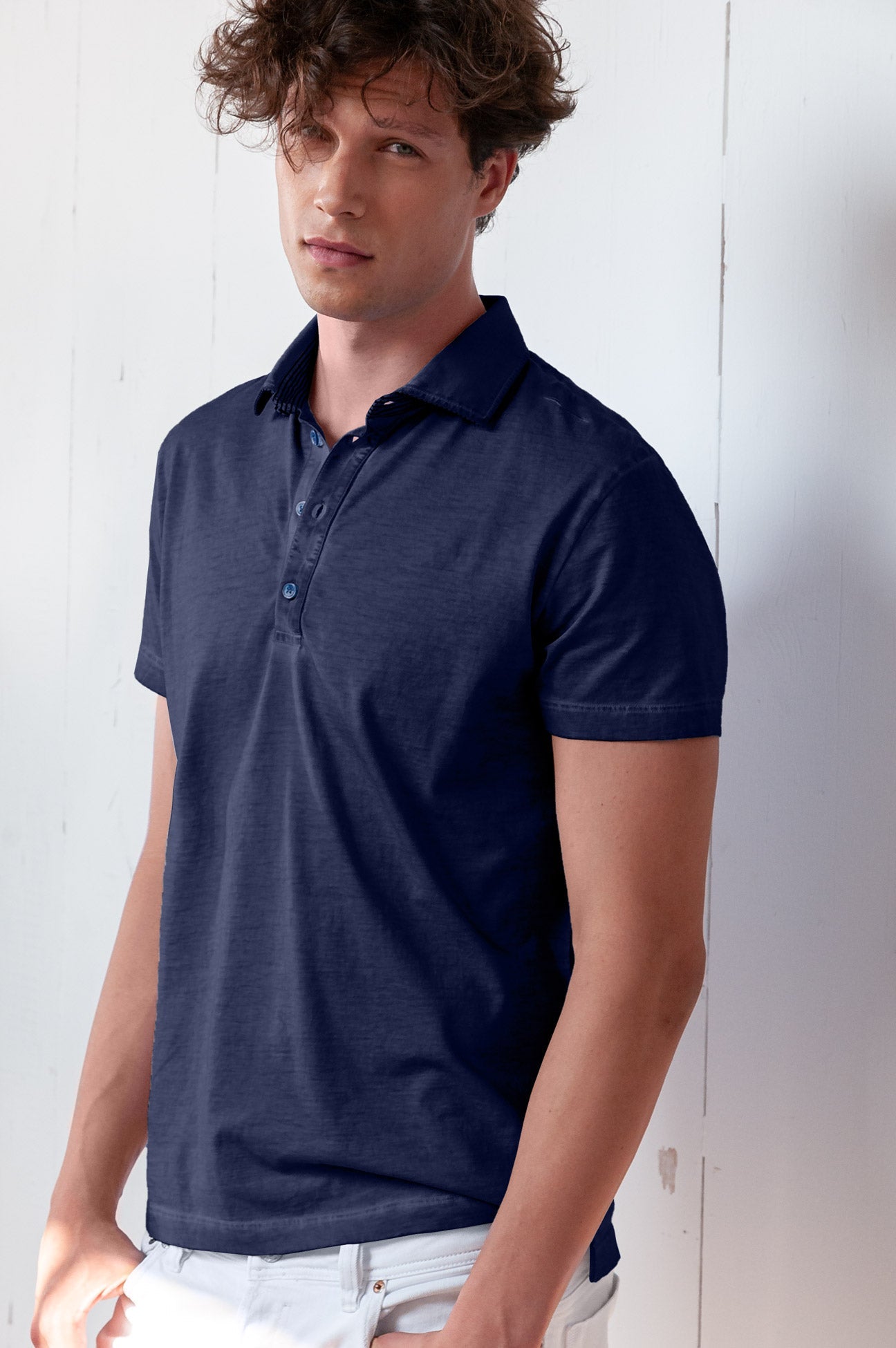 Nordic Polo Shirt - Navy - Polos