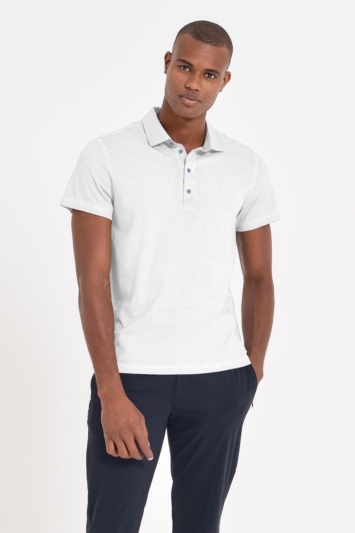 Nordic Polo Shirt - White - Polos