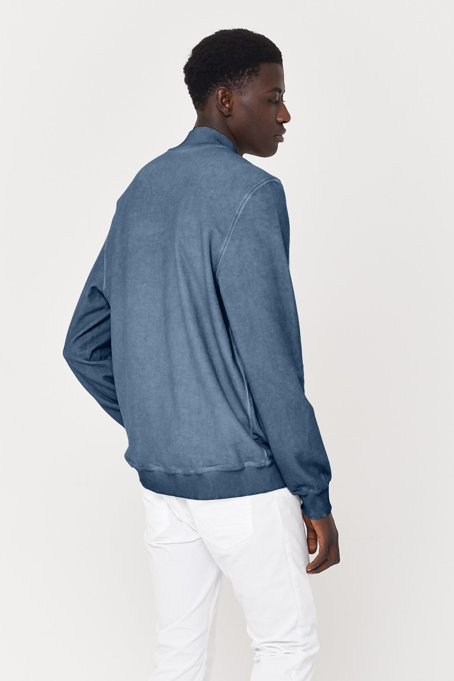 Pique Bomber Jacket - Jeans - Jackets