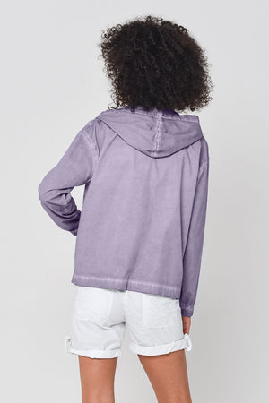 Pique Bomber Jacket - Mauve - Jackets