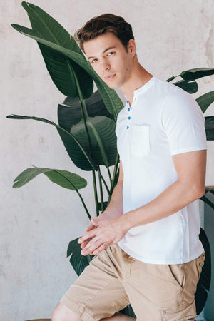 Pique Henley - Bianco