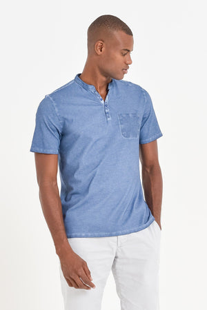 Pique Henley - Jeans - T-Shirt