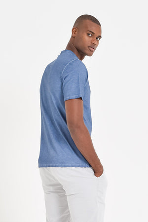 Pique Henley - Jeans - T-Shirt