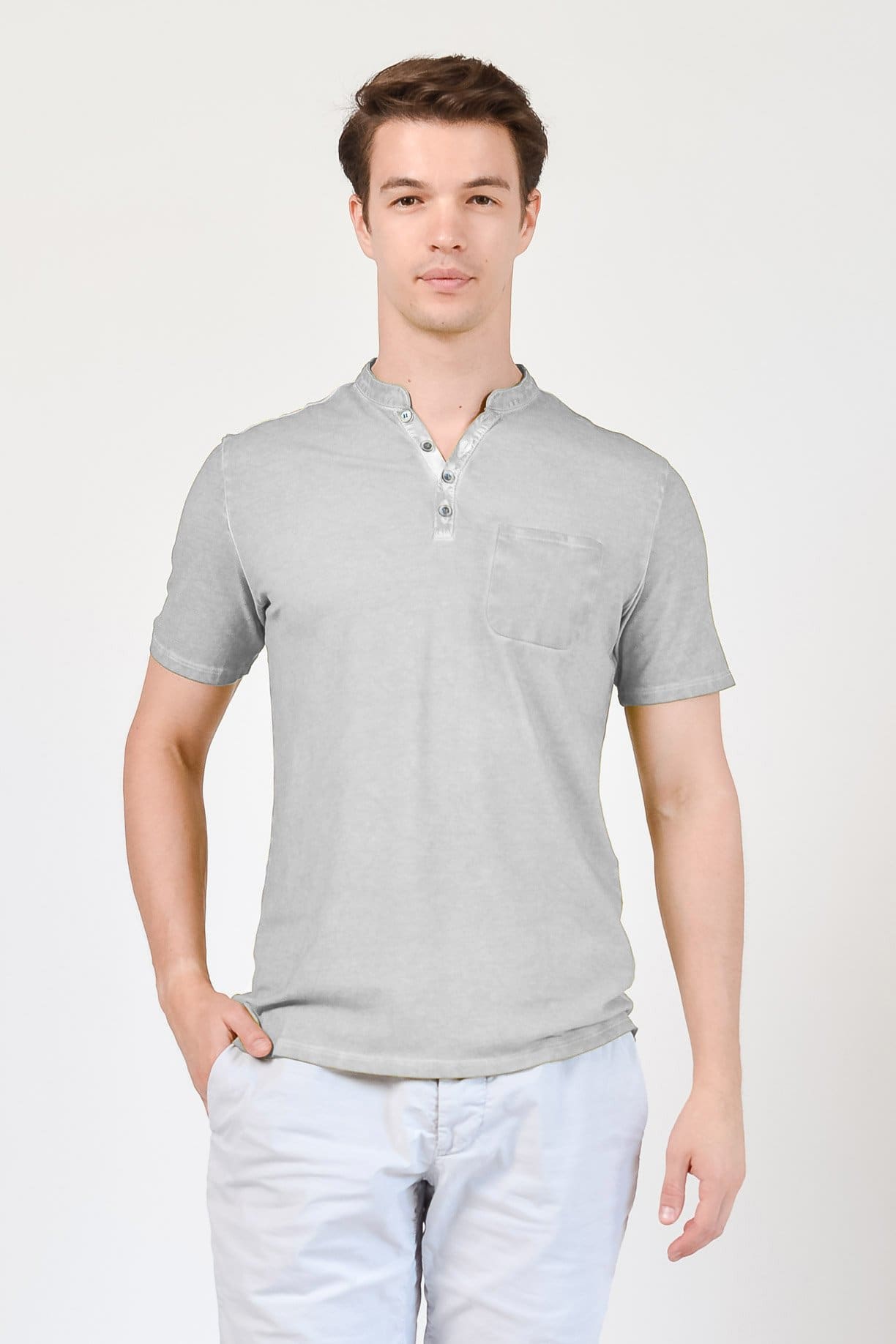 Pique Henley - Marmo - T-Shirt