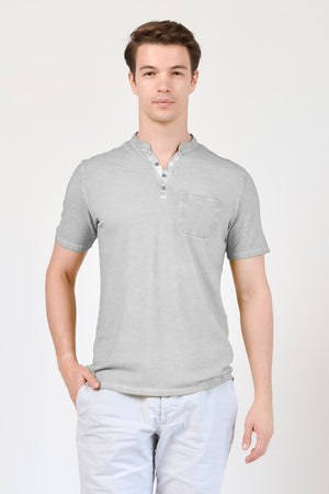 Pique Henley - Marmo - T-Shirt