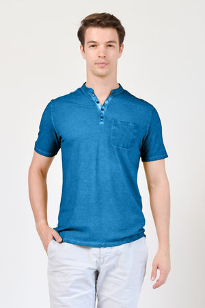 Pique Henley - Mistral - T-Shirt