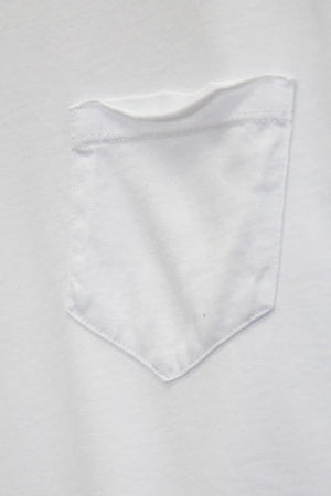 Plain Pocket Cotton T-Shirt - Bianco