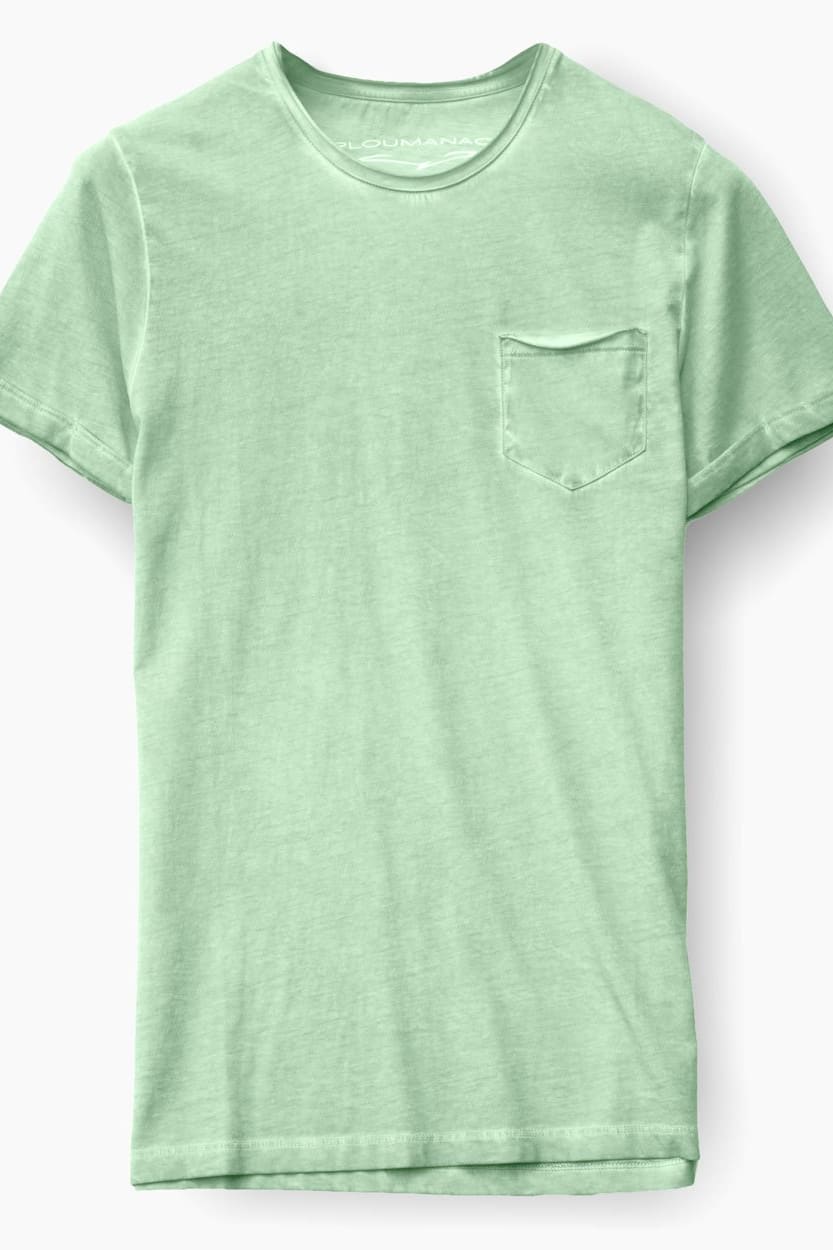 Plain Pocket Cotton T-Shirt - Ninfea
