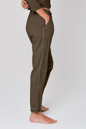 Poplin Slacks in Cocco - Pants