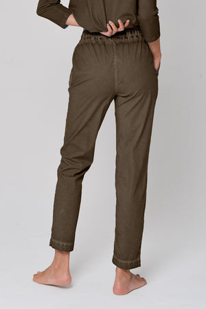 Poplin Slacks in Cocco - Pants