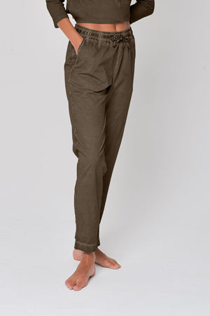 Poplin Slacks in Cocco - Pants