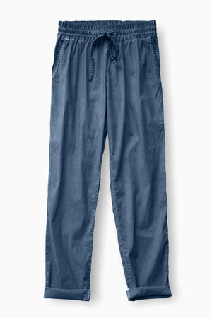 Poplin Slacks in Jeans - Pants