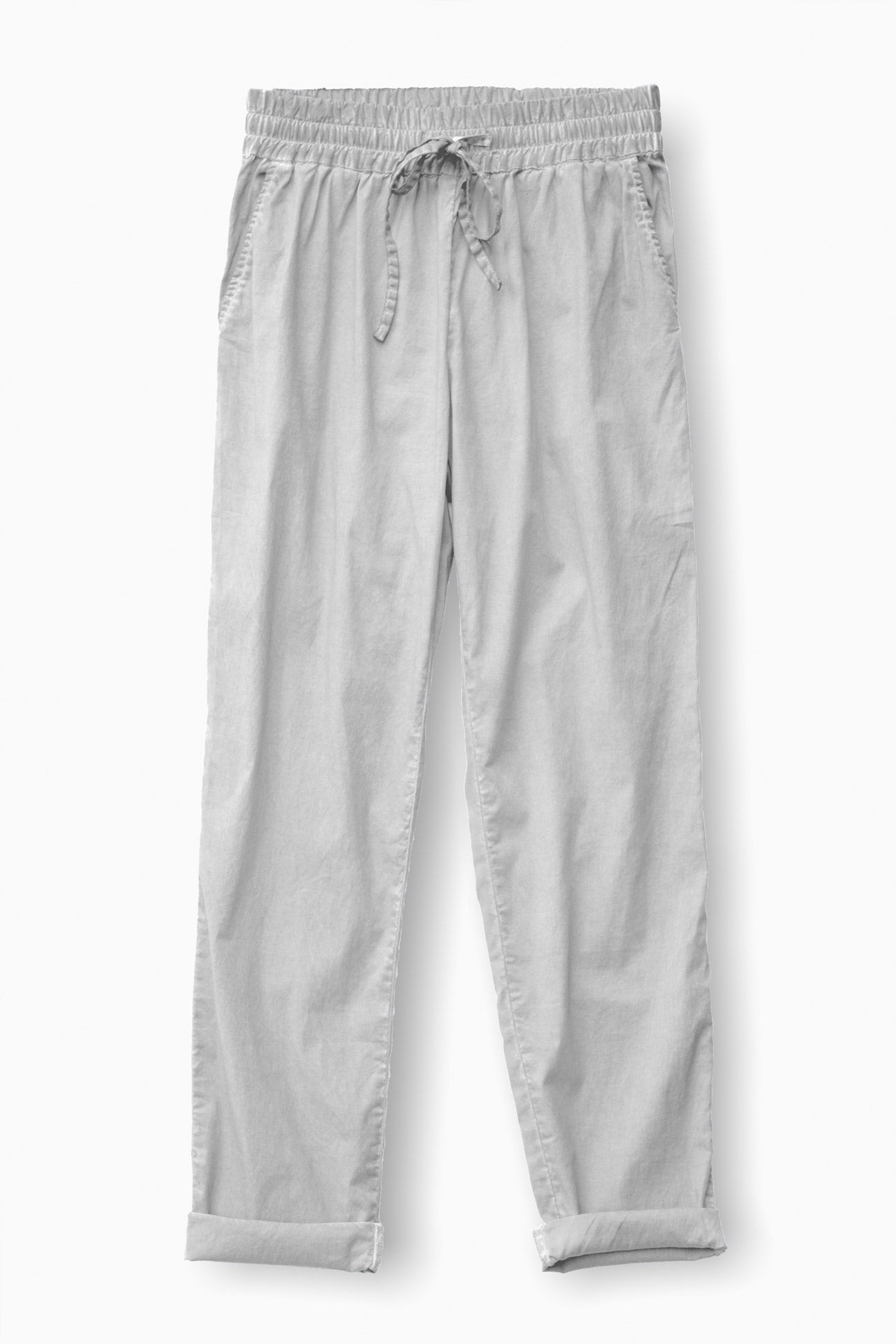 Poplin Slacks in Marmo - Pants