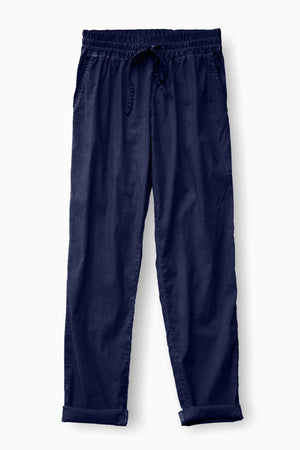 Poplin Slacks in Navy - Pants
