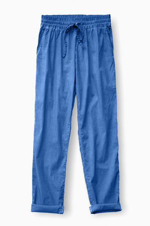 Poplin Slacks in Oceano - Pants