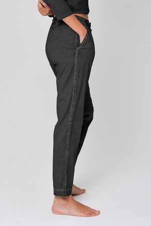 Poplin Slacks in Pietra - Pants