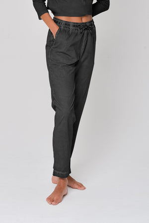 Poplin Slacks in Pietra - Pants