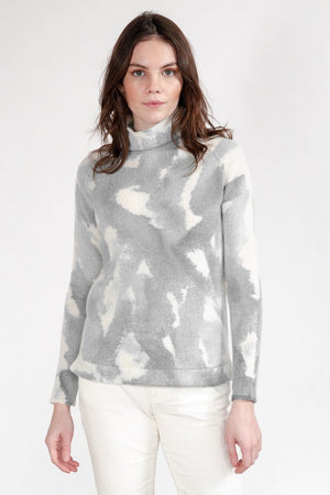 Rhue Hand Painted Turtleneck - Dust Storm - Sweaters