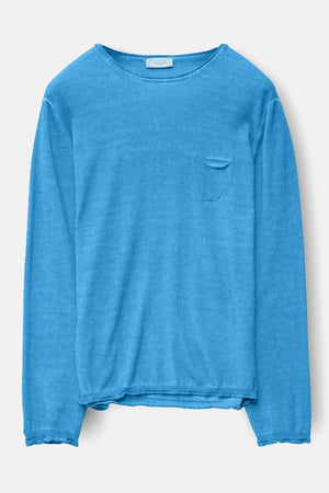 Rolled Hems Cotton Sweater - Lavezzi - Sweaters