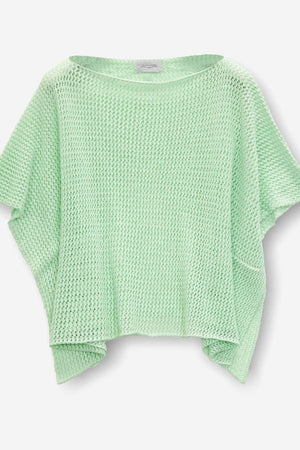 Short Sleeve Mesh Sweater - Antigua - Sweaters