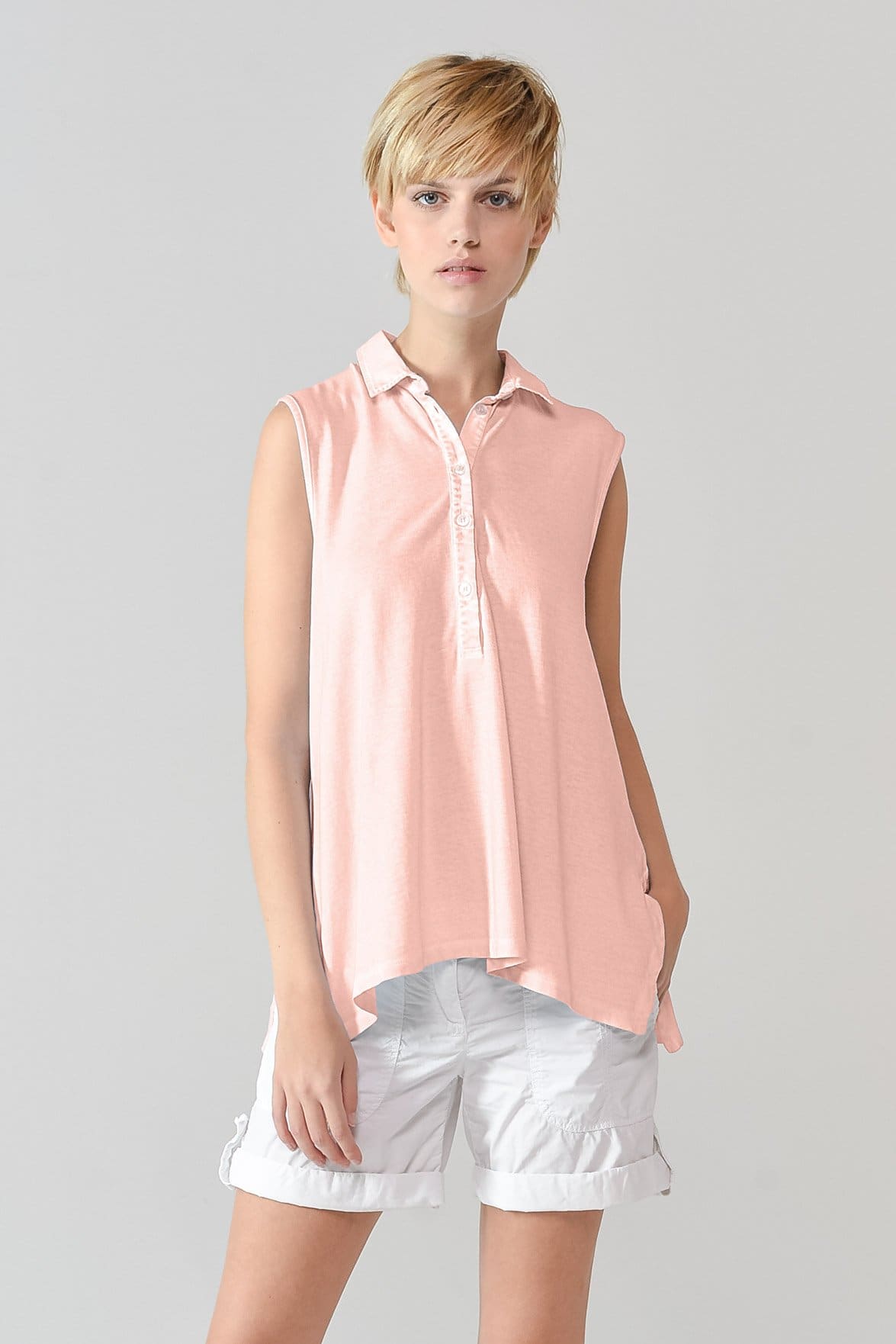 Sleeveless Pique Polo Shirt - Barbuda - Polos