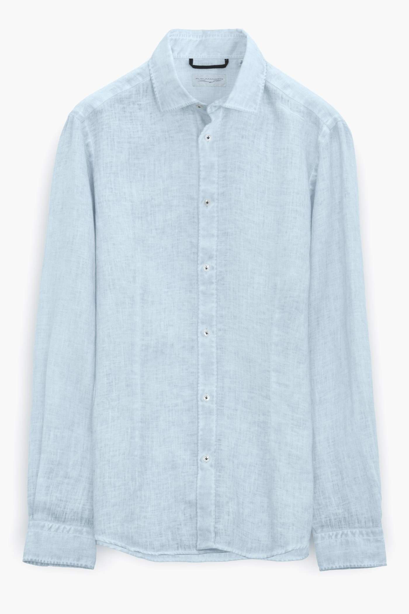 Slim Fit Spread Collar Linen Shirts - Anice