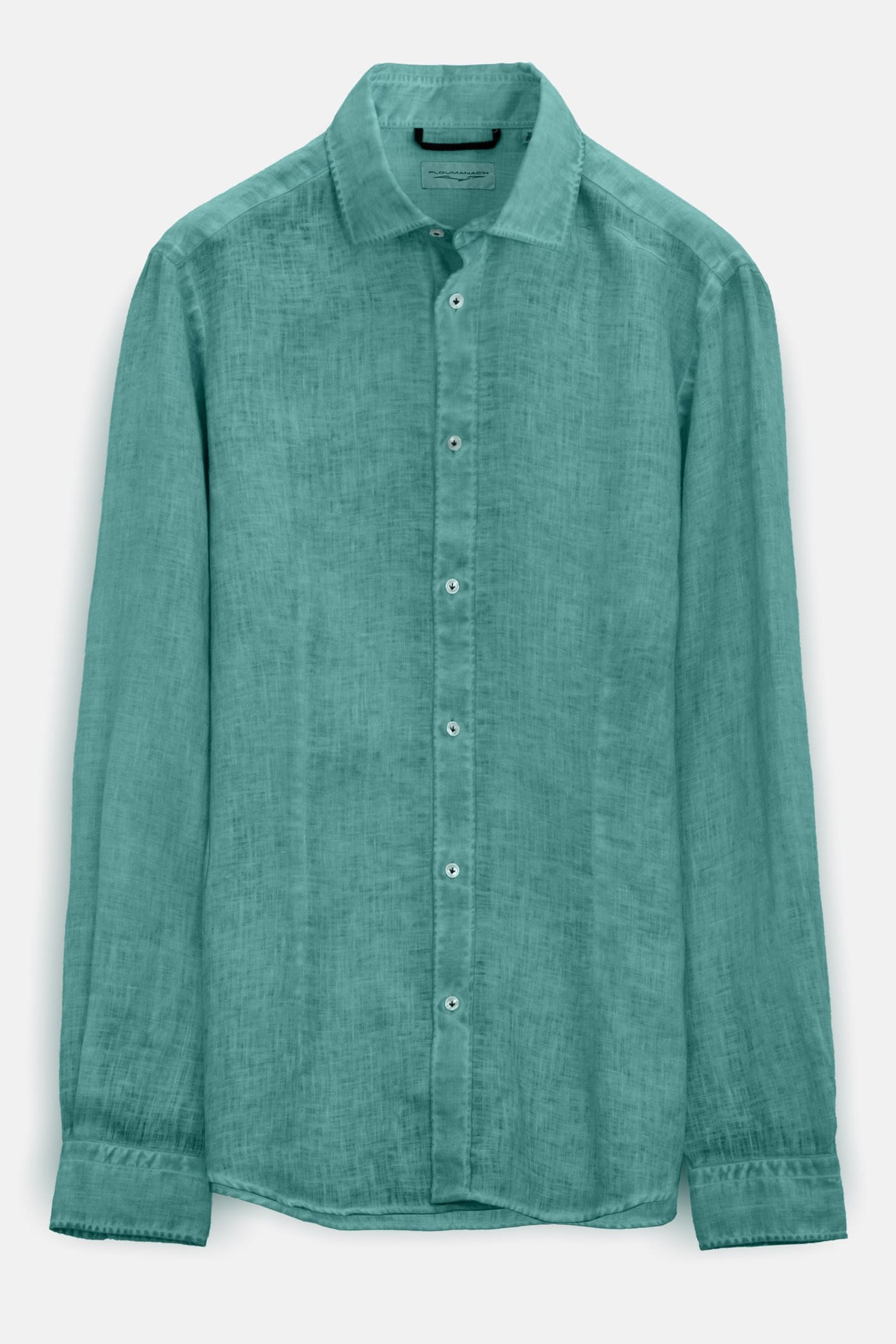 Slim Fit Spread Collar Linen Shirt - Bahama - Shirts