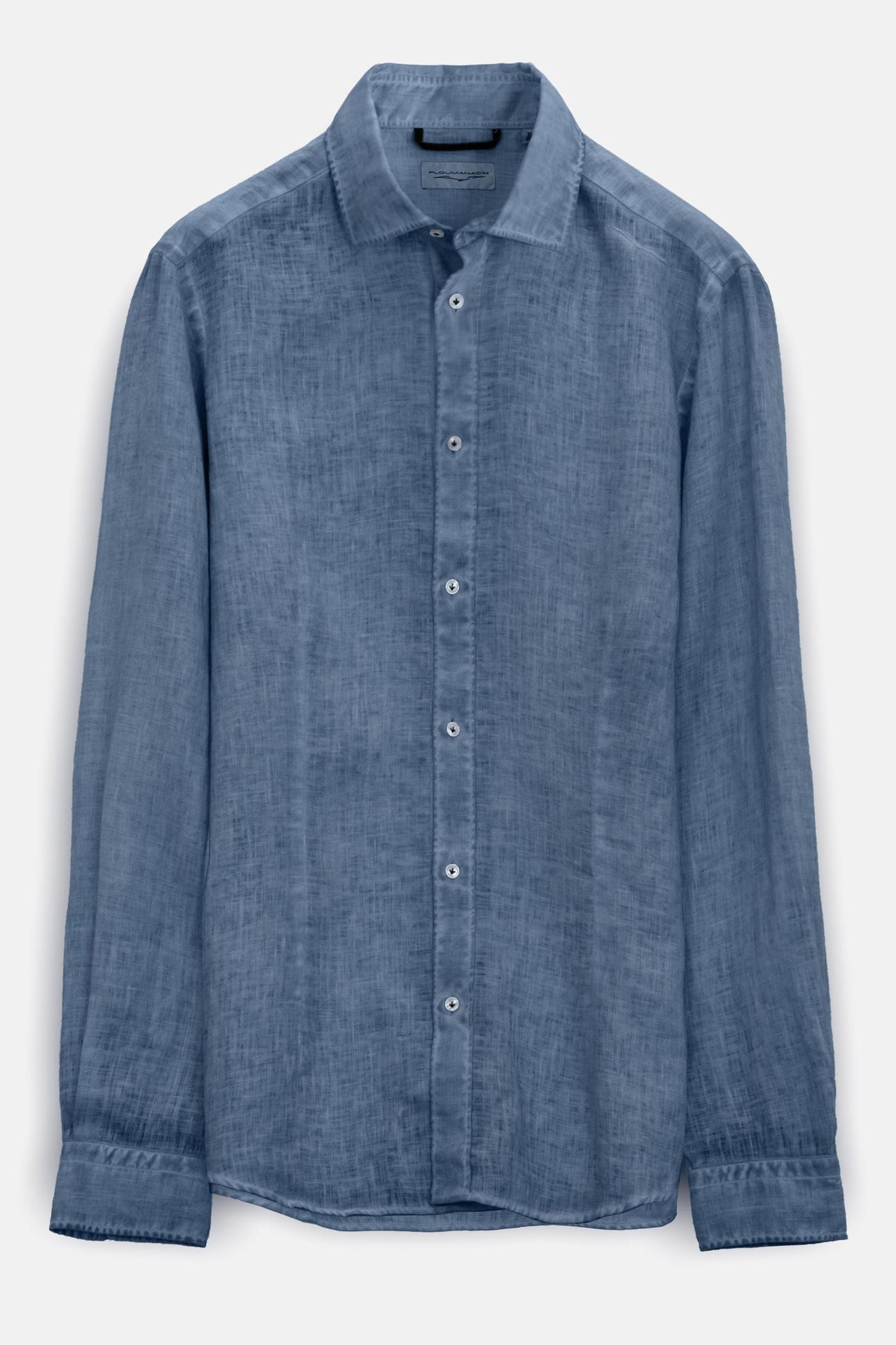 Slim Fit Spread Collar Linen Shirts - Jeans