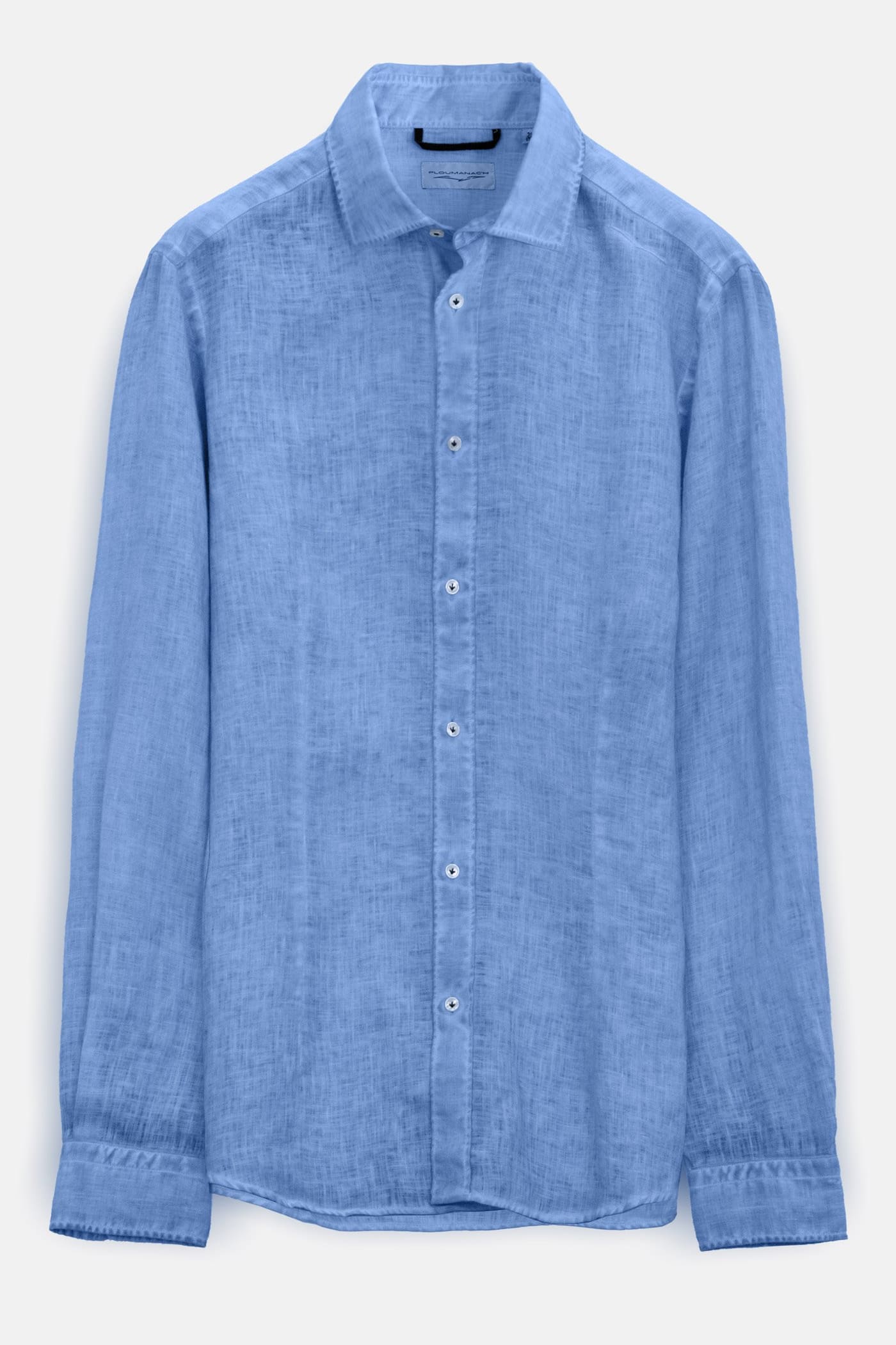 Slim Fit Spread Collar Linen Shirt - Santorini - Shirts