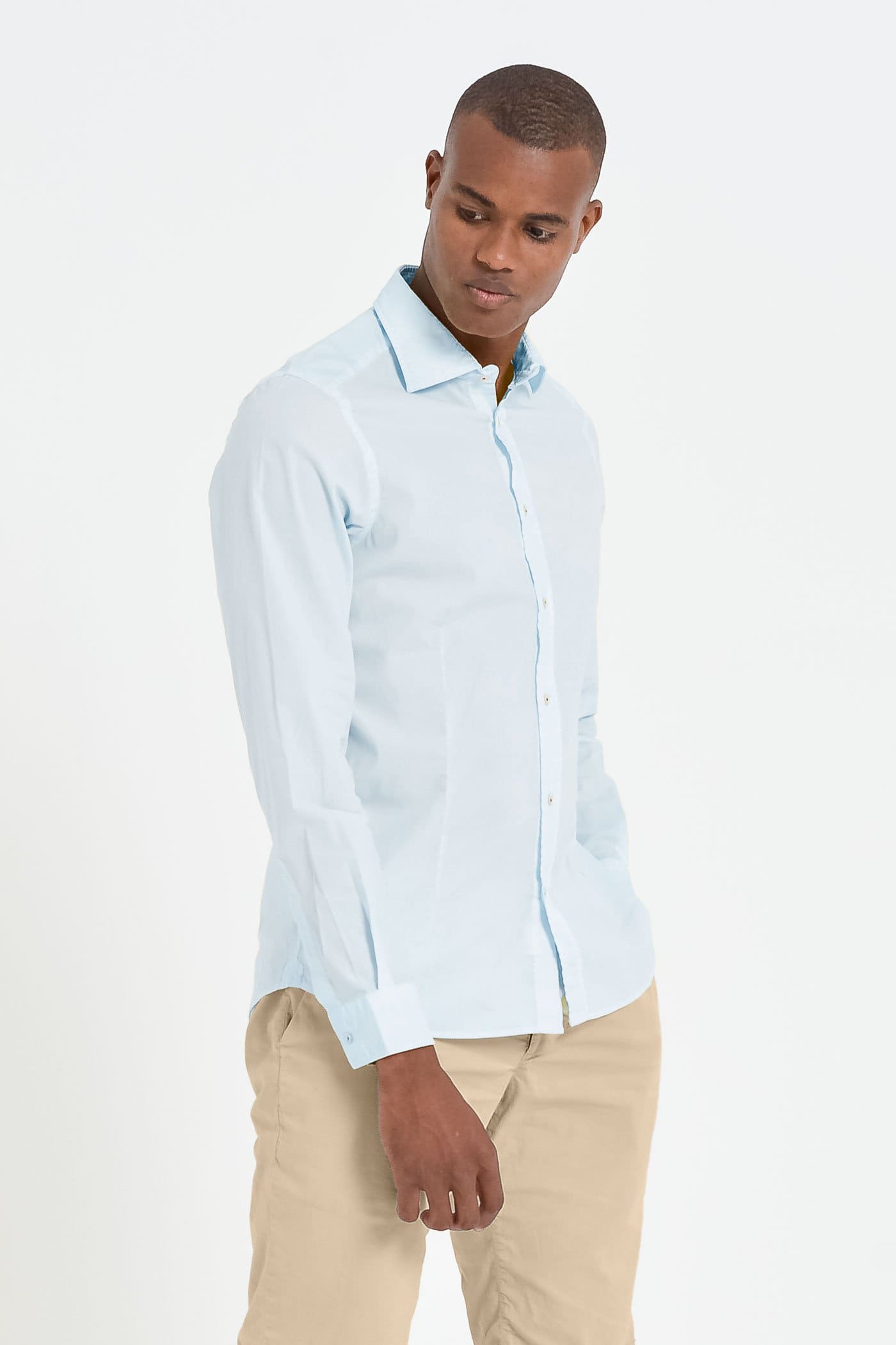 Slim-Fit Stretch Poplin Shirt - Anice - Shirts