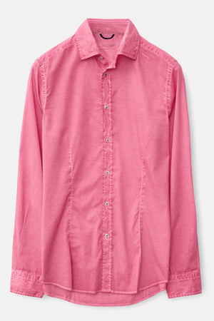 Slim-Fit Stretch Poplin Shirt - Azalea - Shirts
