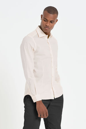 Slim-Fit Stretch Poplin Shirt - Canapa - Shirts