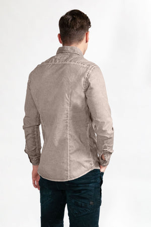 Slim-Fit Stretch Poplin Shirt - Corda - Shirts