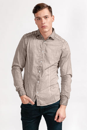 Slim-Fit Stretch Poplin Shirt - Corda - Shirts