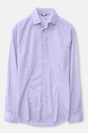Slim-Fit Stretch Poplin Shirt - Glicine - Shirts