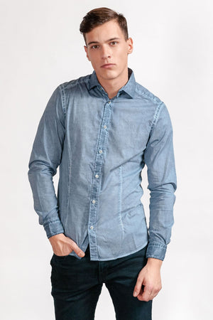 Slim-Fit Stretch Poplin Shirt - Jeans - Shirts