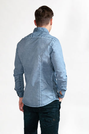 Slim-Fit Stretch Poplin Shirt - Jeans - Shirts