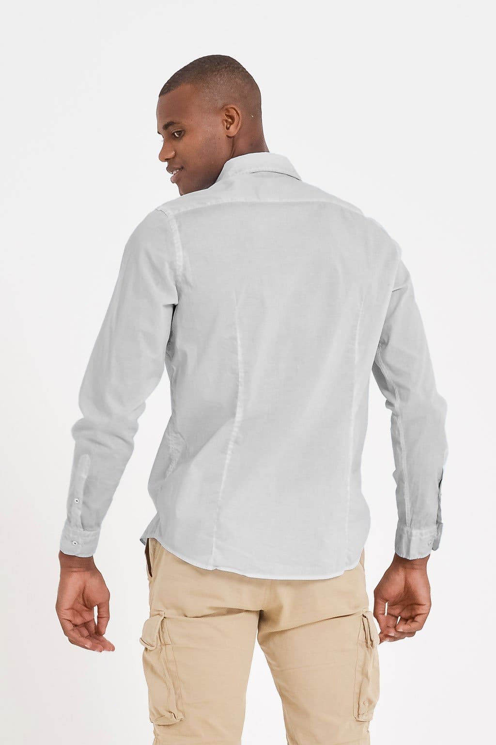 Slim-Fit Stretch Poplin Shirt - Marmo - Shirts