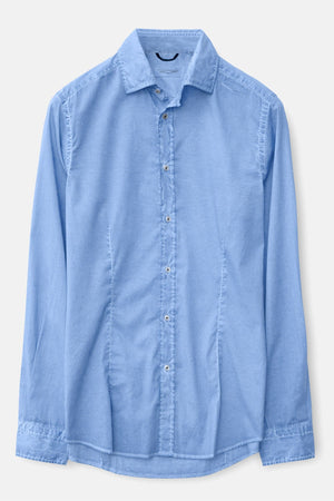 Slim-Fit Stretch Poplin Shirt - Santorini - Shirts