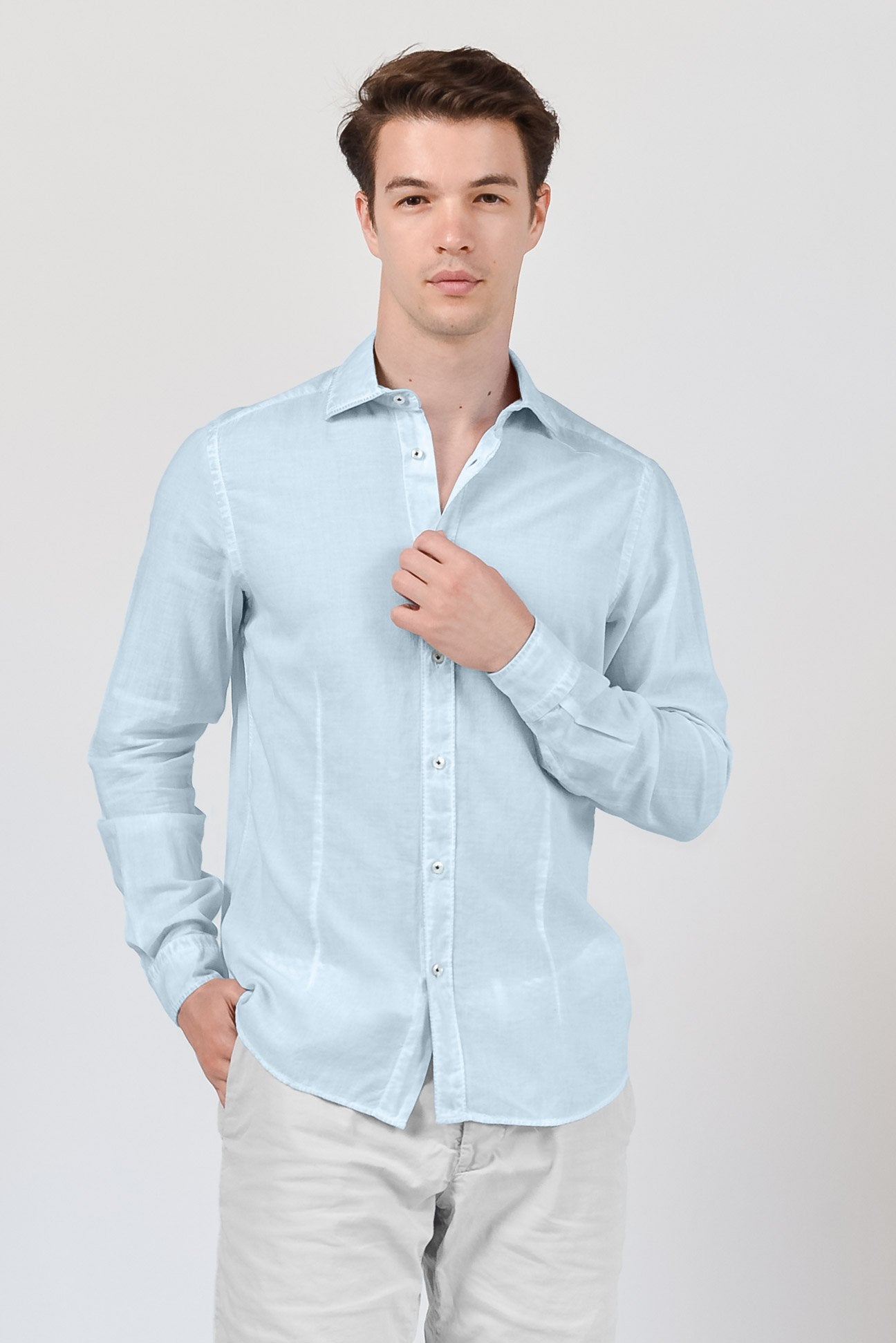 Slim Fit Voile Shirt - Anice - Shirts