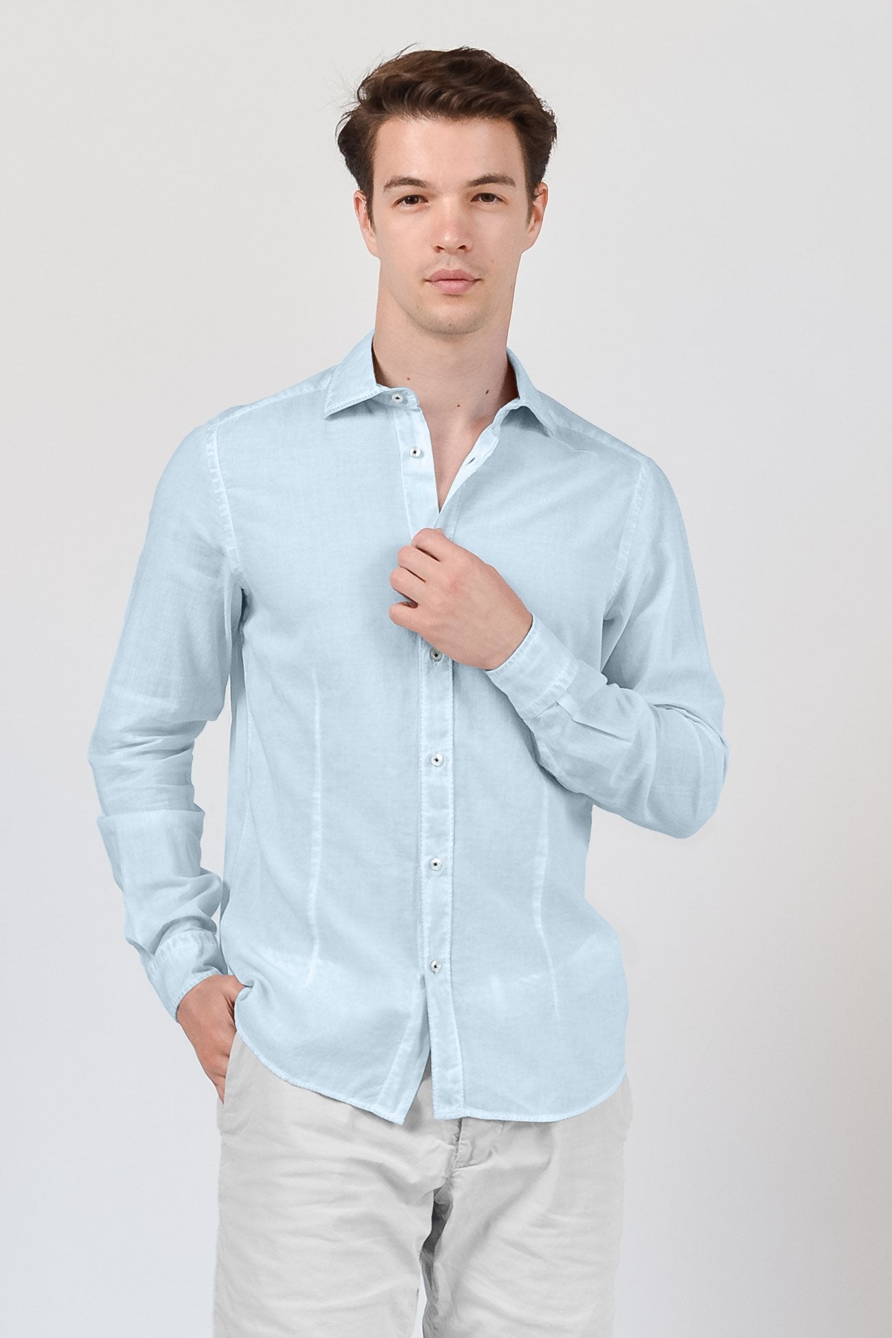 Slim Fit Voile Shirt - Anice - Shirts